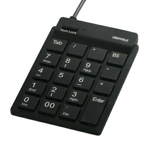 【5個セット】 キーボード バッファロー 有線 テンキー BSTK11BK BSTK11シリーズ スリムテンキーボード Tabキー付き ブラック