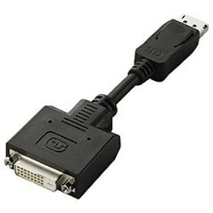 エレコム AD-DPD-BK DisplayPort−DVI 変換アダプタ ブラック