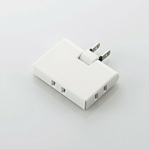 Power Socket Board - 【2個セット】 エレコム T-TR03-2300WH トリプルタップ(コーナータイプ) ホワイト