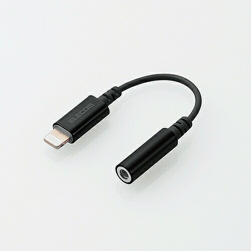 【2個セット】 エレコム MPA-L35DS01BK Lightning-φ3.5mmステレオミニジャック変換ケーブル ブラック