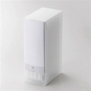 ▼まとめ買いがおすすめ！ 2個セット（激安） 3個セット（激安） 5個セット（特売） 10個セット（格安） エレコム CCD-FB96CR Blu-ray/DVD/CD用ディスクファイル 96枚収納 クリア●大量のBlu-ray/DVDやCDなどのディスク類をコンパクトに整理・収納できるBlu-ray/DVD/CD用ディスクファイルです。●ディスクの整理・検索に便利なインデックスラベルが付属しています。●分類に便利な背ラベルカードが付属しています。●ファイル本体はフィンガーホール付きで、ファイルケースから取り出しやすくなっています。●ファイル表面は、手触りのよいエンボス加工を施しています。●Blu-ray/DVD/CD収納部には、表面に凹凸の少ない新開発の不織布シートを採用し、Blu-rayディスクの保管に最適です。※ブルーレイディスクは他のディスクと比較し記録層をカバーしている層が薄いため、従来の不織布ケースに収納すると、不織布の凹凸が記録面へ転写され、読取不良の原因になります。●Blu-ray/DVD/CD収納部には、ディスクの飛び出しを防ぐストッパーが付いています。●インテリア性の高い美しいカラーを採用し、オフィスでもご家庭でもシーンを選ばずご使用いただけます。サイズ 幅155×厚み96mm×高さ278mm材質 本体:ポリプロピレン、背ラベルカード/インデックスラベル:紙対象メディア Blu-ray/DVD/CD収納数 96枚▼まとめ買いがおすすめ！ 2個セット（格安） 3個セット（必見） 5個セット（人気） 10個セット（必見）