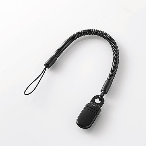 Neck - 【10個セット】 エレコム P-STCP70BK スマートフォン用 クリップストラップ ブラック 70cm