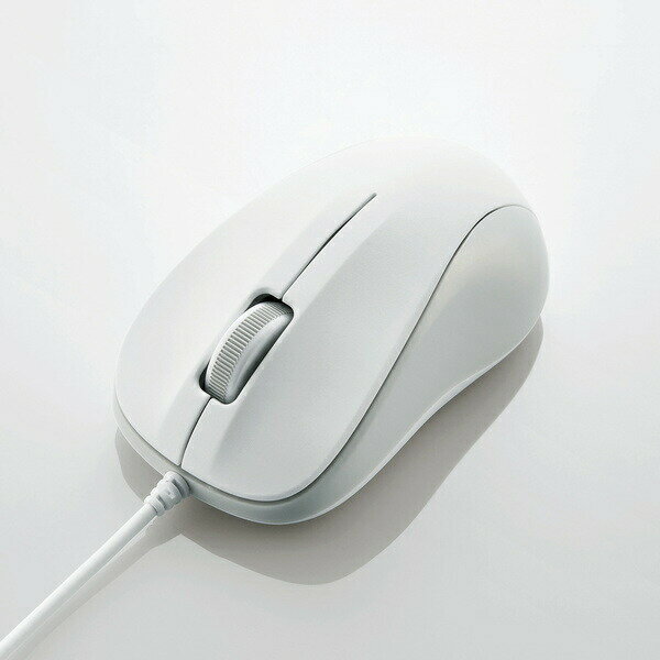 エレコム M-K5URWH/RS ELECOM マウス 有線 Sサイズ 小型 3ボタン USB 光学式 ホワイト ROHS指令準拠 小型サイズ ブラック黒 事務用品 軽量 光学式マウス 有線マウス 納品書 光学センサー方式 有線光学式マウス 送料無料