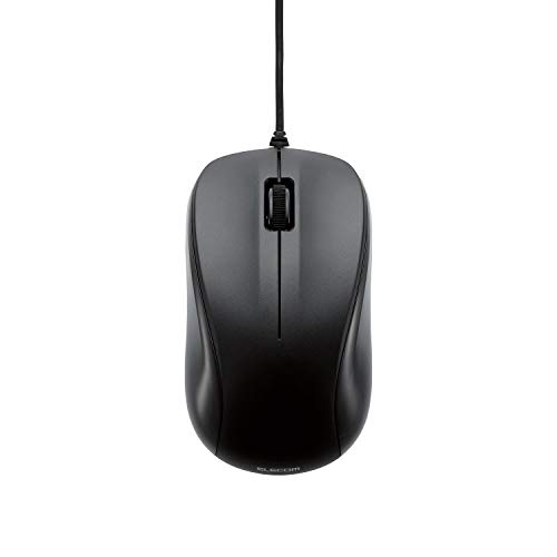 ELECOM M-K6URBK/RS ELECOM 마우스 유선 M사이즈 3 버튼 USB 광학식 블랙 ROHS 지령 준거 블랙 블랙 오피스 사무용품 입력 장치 경량 광학식 마우스 유선 마우스 납품서 광학 센서 방식 유선 광학식 마우스 송료 무료