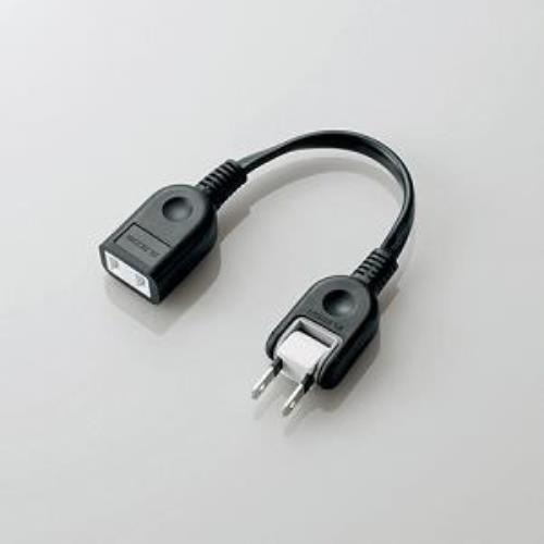 【3個セット】 電源コード エレコム 延長 T-ADR1BK ACアダプタ用電源延長コード (0.1m ／1個口)