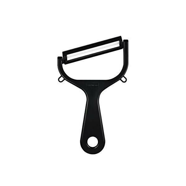 【5個セット】 京セラ セラミック キャベツ せん切り ピーラー サビない お手入れ簡単 皮むき器 ブラック ワイド刃タイプ 軽く鋭い使い心地 切れ味が続く 金気をうつさない 除菌漂白 OK CWP-17BK 千切り ワイドピーラー キッチン 調理 品番 人気商品