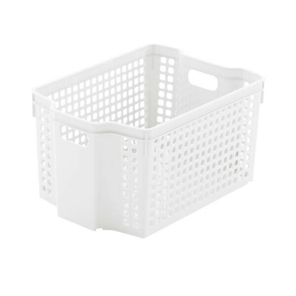 Plastic - 【30個セット】 不動技研 スタックカーゴ A5 深型 幅19.5×奥行27.6×高さ14.4cm ホワイト 収納ケース 収納かご スタッキング リビング プラスチック バスケット 積み重ね 整理 深い 書類 文具 ライフナビ