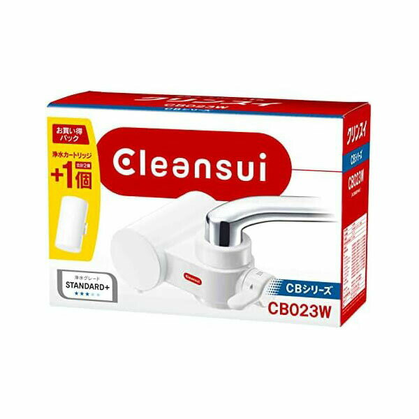 【10個セット】クリンスイ 浄水器 蛇口直結型 CBシリーズ コンパクトモデル カートリッジ 2個付き CB023WーWT 人気商品
