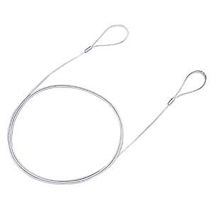 サンワサプライ eセキュリティ (ワイヤー、 1.5m 1.0mm) SLE-6W パソコンロック ワイヤー 太さ1mm 長さ1m セキュリティ パソコン盗難防止 送料無料