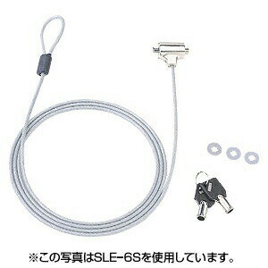 Wire Lock - 【2個セット】 サンワサプライ eセキュリティ SLE-9S おまとめセット 送料無料