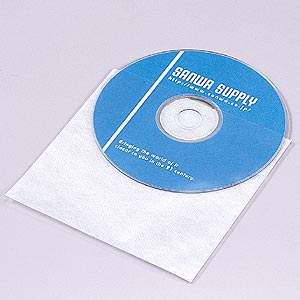 【10個セット】 サンワサプライ CD CD-R用不織布ケース ( 100枚セット ) FCD-F100 おまとめセット 送料無料