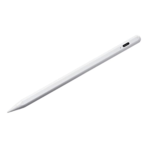 サンワサプライ PDA-PEN56W Apple iPad専用充電式極細タッチペン（ホワイト） ホワイト 極細 モバイル 極細タッチペン 充電式 アクセサリ 携帯電話 充電式タッチペン スタイラス スマートフォン タッチペン 送料無料