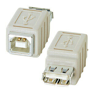 サンワサプライ USBアダプタ AD-USB6 変換アダプタ USB Bメス-USB Aメス 送料無料