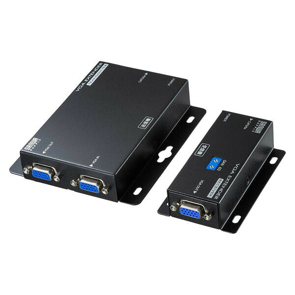 サンワサプライ VGA-EXSET2N ディスプレイエクステンダー（セットモデル） ペリフェラル 分配器 SANWA SUPPLY 送料無料