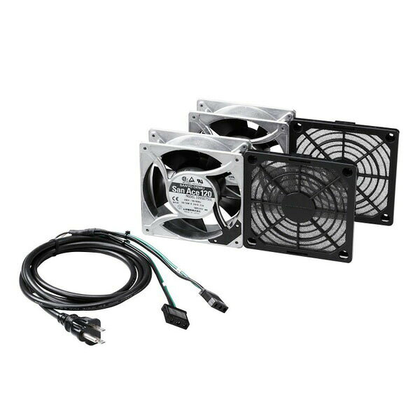 サンワサプライ CP-FANS38-2A 放熱ファン高速タイプt=38mm 2個セット ファニチャ 外販ラック SANWA SUPPLY 送料無料