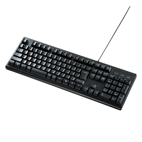 English Keyboard - サンワサプライ SKB-109PBK 日本語109キーボード ペリフェラル キーボード SANWA SUPPLY 送料無料
