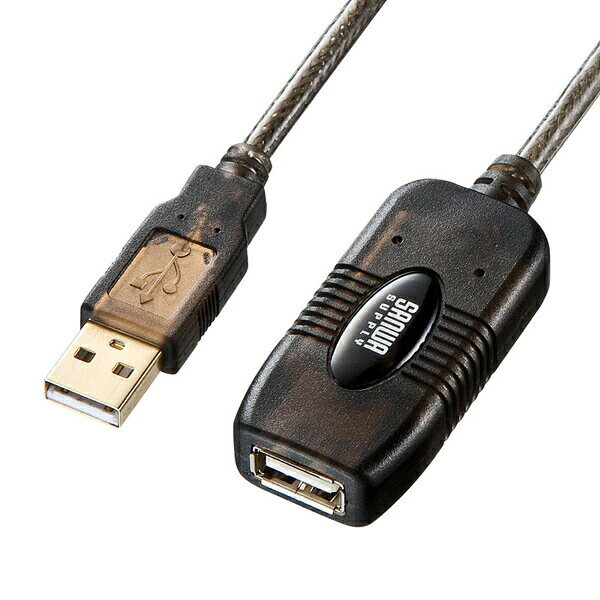 サンワサプライ KB-USB-R230 30m延長USBアクティブリピーターケーブル ペリフェラ...
