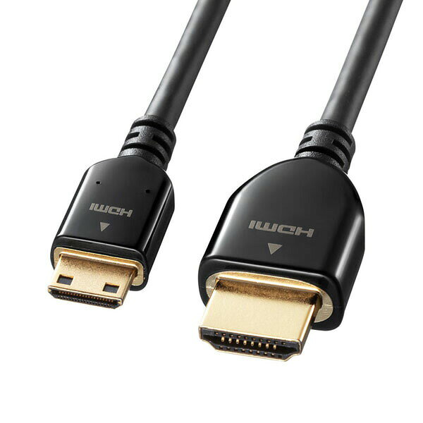 サンワサプライ KM-HD22-30K イーサネット対応ハイスピードHDMIミニケーブル ケー...