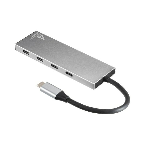 サンワサプライ USB-10TCP38SV USB 10Gbps Type-C ハブ（4ポート）