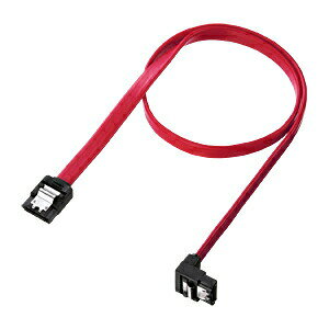 산와 서플라이 하 L형 시리얼 ATA3 케이블 TK-SATA3-05SL SATA 케이블 0.5m 고속 전송 SATA3 대응 하 L형 양쪽 커넥터 래치 첨부 시리얼 ATA 케이블 자작용 PC 파츠 DOS/V 파츠 송료 무료