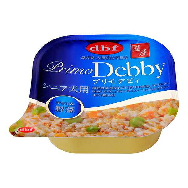 Natural - 【6個セット】 デビフペット プリモデビィシニア ササミ野菜 95g レバー キャロット チキン パテ シニア デビフ 犬用総合栄養食 シニア犬 犬用フード プリモデビィ ペットフード ドッグフード シニア犬用 総合栄養食 ペット用品 高齢犬用 ウェットフード 安心素材