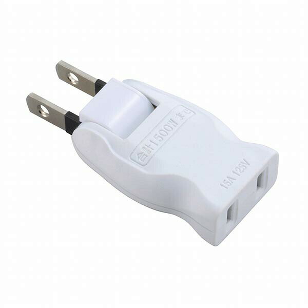 Rakuten - オーム電機 HS-A1755W フリープラグアダプターA1755 OHM ホワイト 直挿し アダプター 旅行 オーム 外出 アダプタ コンセント 電源タップ フリープラグ コードなしタップ