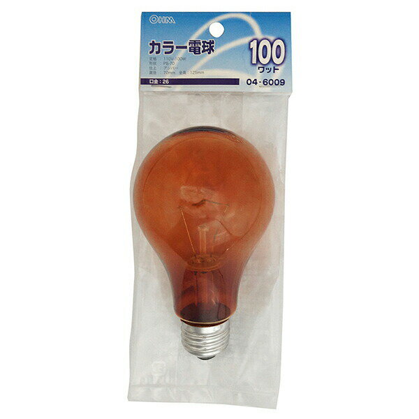 樂天商城 - オーム電機 LB-PS7600-AN カラー電球 PS70E26 100WAN OHM 使いやすい 白熱球 環境に優しい 高輝度 エコフレンドリー オーム 白熱カラー電球 長寿命 白熱電球 クリアカラー球 省エネ設計 装飾用 アンバー 省エネ 電気代節約 耐久性