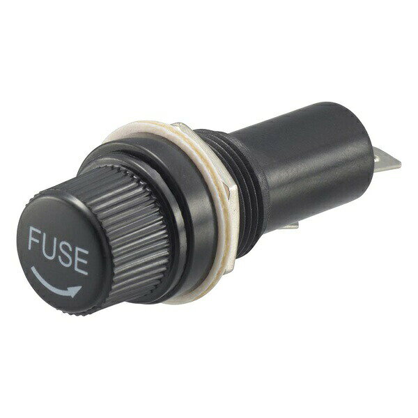 【2個セット】 オーム電機 KIT-NR313 ヒューズホルダー (パネル取付用 厚さ最大4.5...