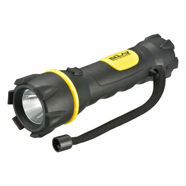 Rakuten - オーム電機 LHP-R12B7 V電池付LEDラバーライト (落下耐久2m/保護等級IPX4/120 lm/連続点灯26時間/単3形×2本付属) ハンディライト 耐衝撃 アウトドア ブラック 照明 オーム オーム電機オーム 懐中電灯 ラバーライト 防災 電池式ライト 懐中ライト 常備灯 電池つき