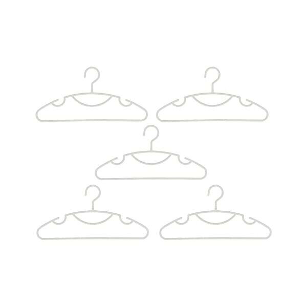 Hanger - 抗菌セットスリムハンガー5本組 ホワイト シンコハンガー 人気商品
