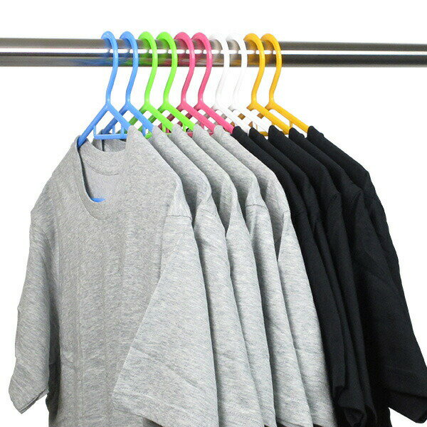 樂天商城 - 【20個セット】 サワフジCheerful Laundry スリムハンガー カラフル 10本組 SL-10 CF 洗濯ハンガー 物干しハンガー 省スペース 薄型 プラスチック製 シンプル ハンガー サワフジ スリム 衣類 プラスチック ネクタイ ベルト 衣服