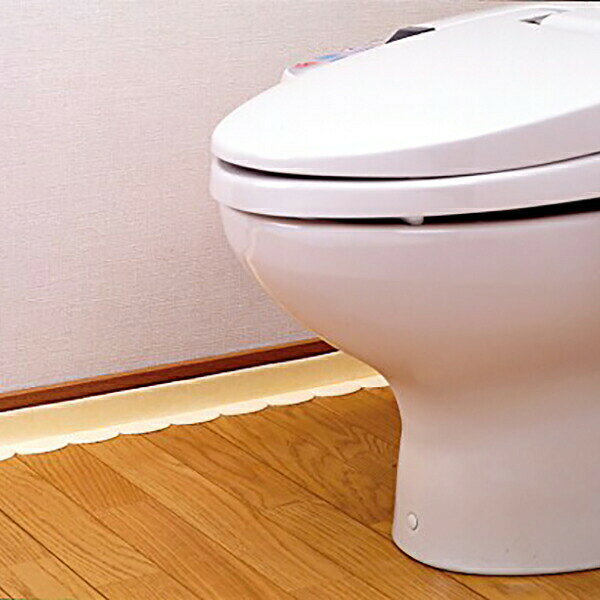ウルマックス 楽天市場店のサンコー トイレ便器すき間ブラシ無地イエロー 汚れ防止吸着テープ SANKO SK18457 隙間清掃用品｜アングル3