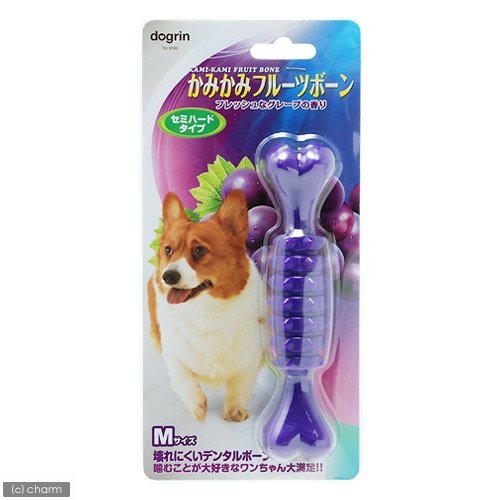 スーパーキャット かみかみフルーツボーンM グレープ 犬 ストロベリー Super Cat セミハードタイプ ワンちゃん デンタルケア お手入れ 犬用おもちゃ フルーツ ペット用品 犬用品 かみかみボーン デンタル イヌ 歯磨き ドッグ 骨型 安心素材 価格は1個のお値段です