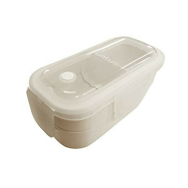 【2個セット】 アスベル 弁当箱 ランチボックス 1段 スリム レンジ 食洗器対応 汁漏れ防止 冷凍可能 2段 ランタス WTL-600 Ag抗菌 アイボリー 600ml 抗菌 女性 小さめ 食洗機対応 キッチン 新生活 食洗器対応 中学生 女子 高校生 高品質