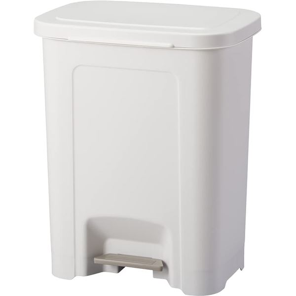 アスベル エバン ペダルペール 25L ホワイト ゴミ箱 分別 ワイド キッチン ふた付き ペダル 縦型 ダストボックス リビング 足踏み ペダル式 キッチンペール 室内用 インテリア 屋内ペール 手が触れない シンプル スタイリッシュ 足で開ける 清潔