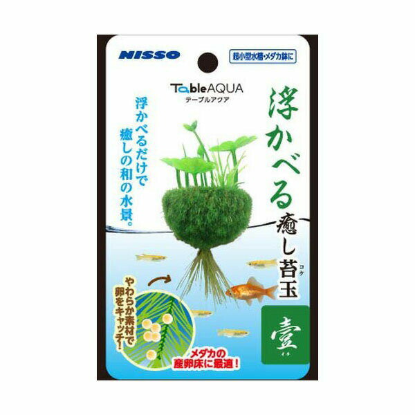 マルカン テーブルアクア 浮かべる癒し苔玉 壹 イチ NAP-573 MARUKAN 観賞魚用品 ニッソー ペット用品 人工水草 水槽用アクセサリー ニッソー事業部 安心素材 価格は1個のお値段です