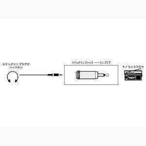 【10個セット】 JVC モノラルミニプラグ⇔ステレオミニジャック AP-112A