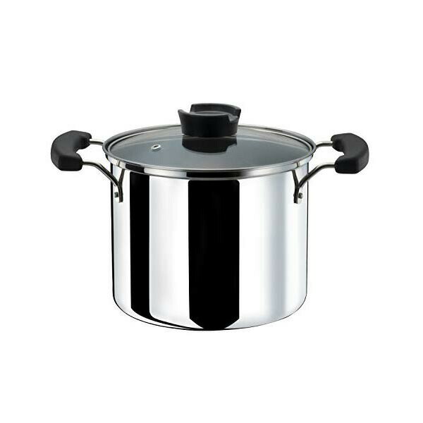 Glass Pots - 【2個セット】 ベストコ パスタ鍋 ミラー仕上げ 20cm ネオ・ヴェルジェ 持ちやすいステンレス鍋 IH ND-6025 ガラス蓋 キッチン 調理 ガス火 多機能 なべ お鍋 ぶた 卓上鍋 キッチン用品 フタ 両手 カレー鍋 ステンレス パスタ 両手鍋 高品質