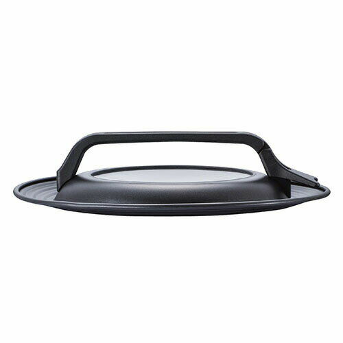 Ih/Gas Compatible - ベストコ ND-8323 フライパン ガラス蓋 スタンド式 L 26cm 28cm 30cm 兼用 ぱたっぴたっ ブラック Bestco 鍋用 収納 炒め物 ふた ガラス窓 自立 キッチン用品 おしゃれ 折りたたみ 調理器具 折り畳み 人気商品