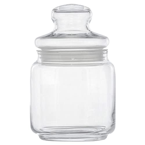 Storage Bins - 【5個セット】 Bestco ベストコ ガラス 瓶 保存容器 ピュアジャー クラブ 0.5L ND-5764 Luminarc