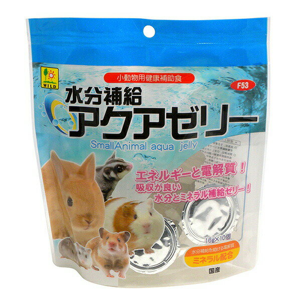 Other - 【10個セット】 三晃商会 水分補給アクアゼリー 16g×10個 日本製 うさぎ・モルモット・ハムスター・フクロモモンガ等 うさぎ ハムスター シマリス フクロモモンガ 補助食品・おやつ F53 サンコー SANKO エネルギー補給 小動物フード 小動物用フード 安心素材
