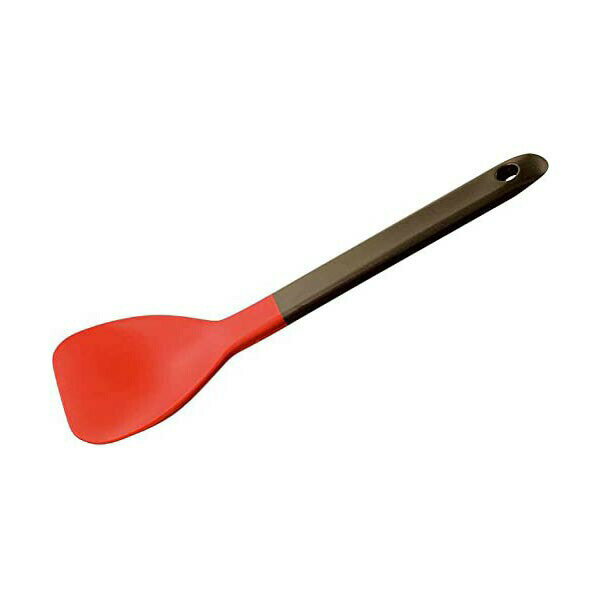Spatulas - 【2個セット】 マーナ marna 残さずすくえるスプーンヘラ 食洗機対応 / レッド キッチン シリコーン ヘラ 盛りつけ や リング起こしにも 耐熱 K286R シリコン製 煮る プレゼント ナイロン 調理スプーン 調理 シリコン お玉 ターナー 高品質