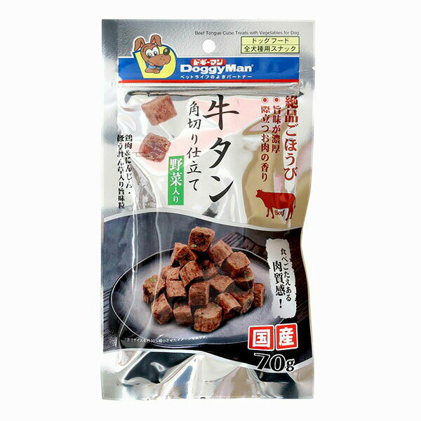 乐天商城 - 【12個セット】 ドギーマンハヤシ食品営業部 牛タン角切り仕立て 野菜入り 70g