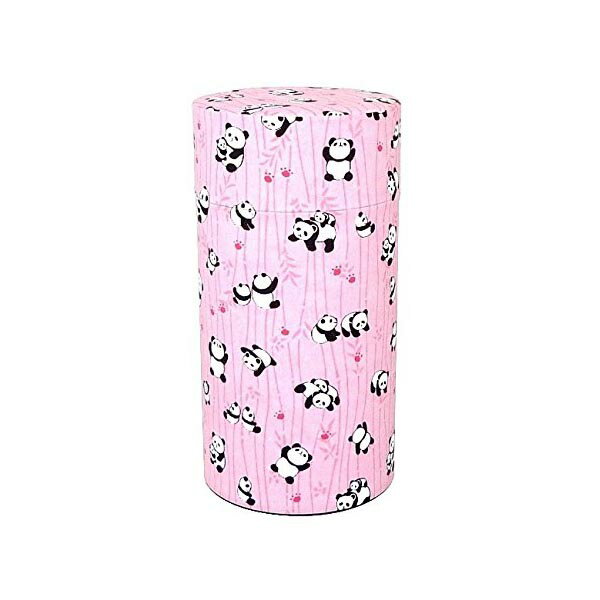 藤田金属 茶筒 和紙張り 200g パンダ ピンク 人気商品