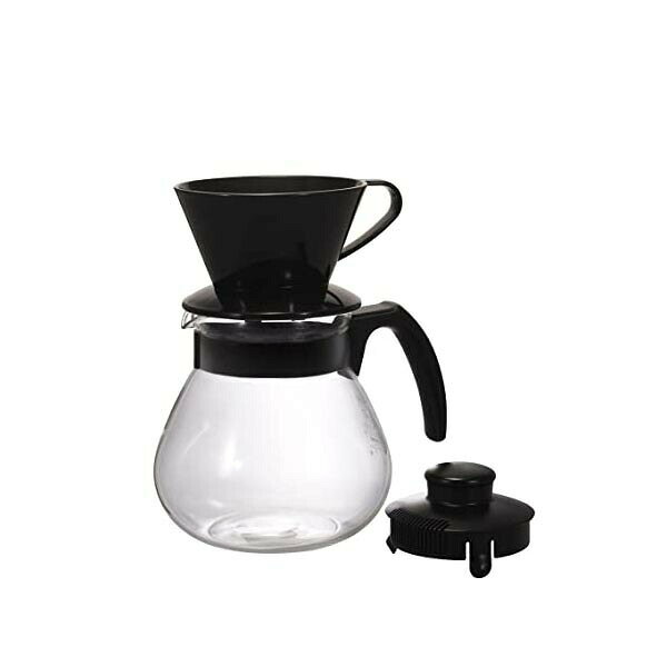 HARIO ハリオ テコ コーヒードリッパーセット 1,000ml TCDN-100-B プレゼント 食洗機対応 ドリッパー ドリッパーセット ブラック アイス キッチン家電 電子レンジ対応 日本製 コーヒーサーバー 洗いやすい 広口 人気商品