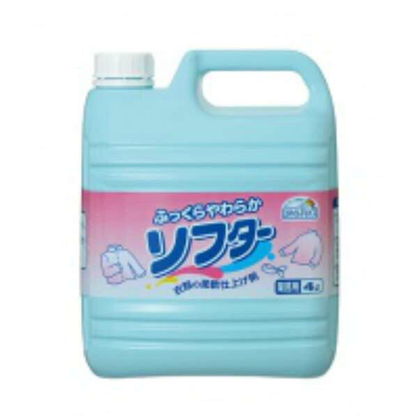 【5個セット】 ミツエイ 業務用品 スマイルチョイス ソフター 業務用 4L 消耗品 ホワイトデー 住環境用品 掃除 洗剤 清掃 大容量 衣料用洗剤 日本製 柔軟剤 新生活