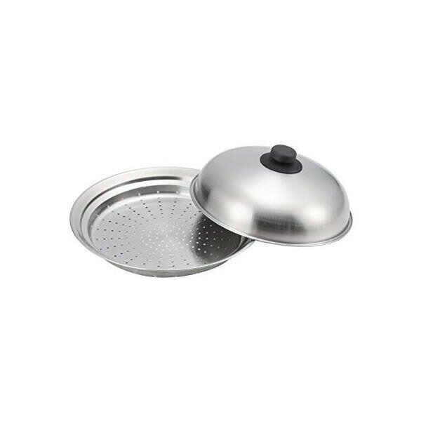 乐天商城 - 【5個セット】 ヨシカワ Yoshikawa 蒸し器 シルバー 全長28.8×全幅28.8×高さ11.6cm フライパン 燕三条 簡単 蒸し鍋 スチーマー 美味彩菜 キッチン 蒸しプレート 調理 ストア せいろ 茶碗蒸し ステンレス製 日本製 台所 高品質