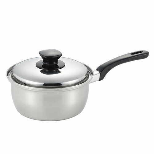 Sauce Pans - 【3個セット】 ベストコ SJ-3145 IH 片手鍋 ソースパン ステンレス 3層鋼 18cm ミラスティ Bestco ヨシカワ ガス火 なべ ふた付き ステンレス製 日本製 蓋付き オール熱源対応 ガス火対応 フタ付 ステンレス鍋 片手なべ 調理鍋 高品質