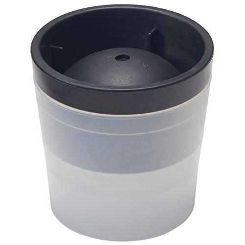 Ice-Makers - 【2個セット】 like-it STK-06 製氷皿 俺の丸氷 Ф7.5×高7.5cm ブラック 日本製 ロックグラスにぴったり 直径6cm 冷凍庫内で省スペース ライクイット likeit 吉川国工業所 吉川国 Yoshikawa 丸い キッチンブランチ 高品質