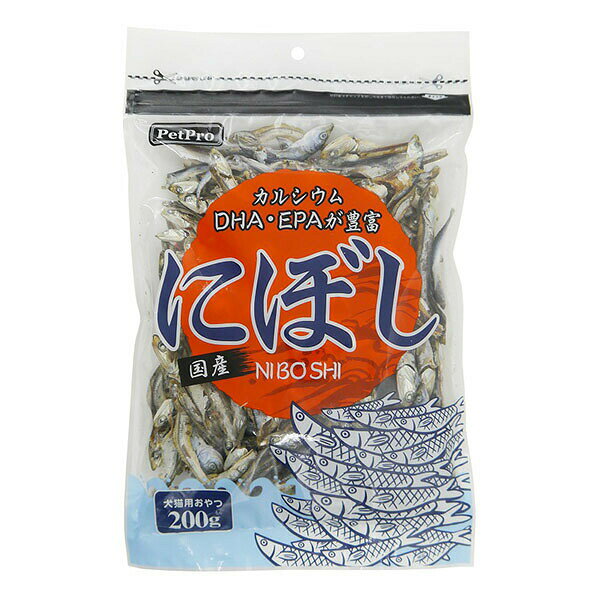 小雜魚幹 - 【6個セット】 ペットプロジャパン ペットプロ 国産にぼし 200g インテリア カルシウム ペット用品 おやつ スナック にぼし 収納 キャット 国産 ドッグ フード 家具 日本製 掃除 ペット 犬用 室内 安心素材